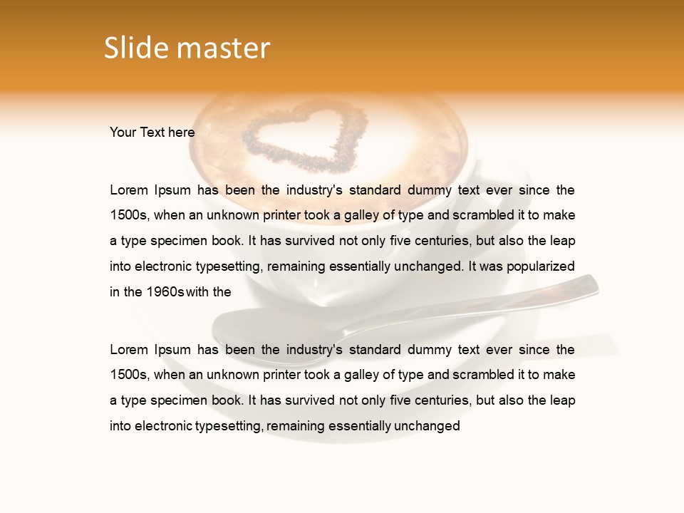 Spoon Porcelain Sleep PowerPoint Template