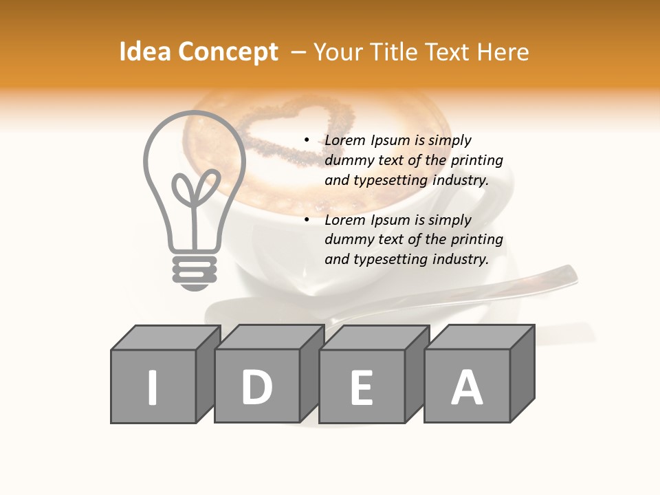 Spoon Porcelain Sleep PowerPoint Template