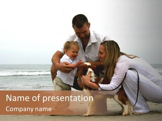 Travel Baby Beach PowerPoint Template