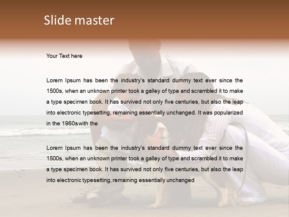 Travel Baby Beach PowerPoint Template