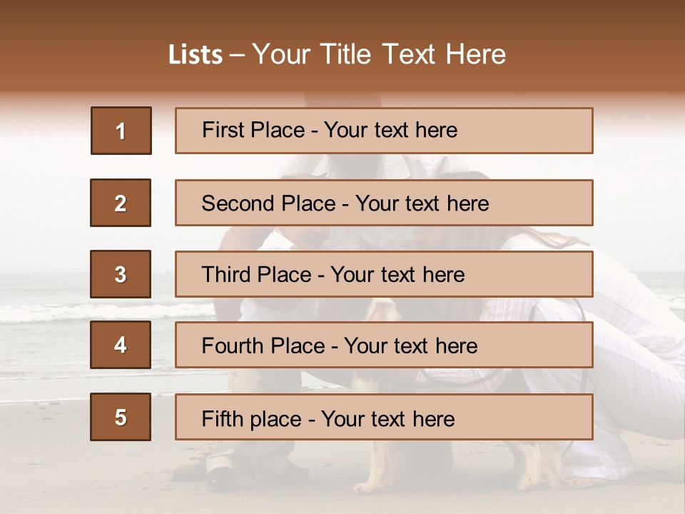 Travel Baby Beach PowerPoint Template