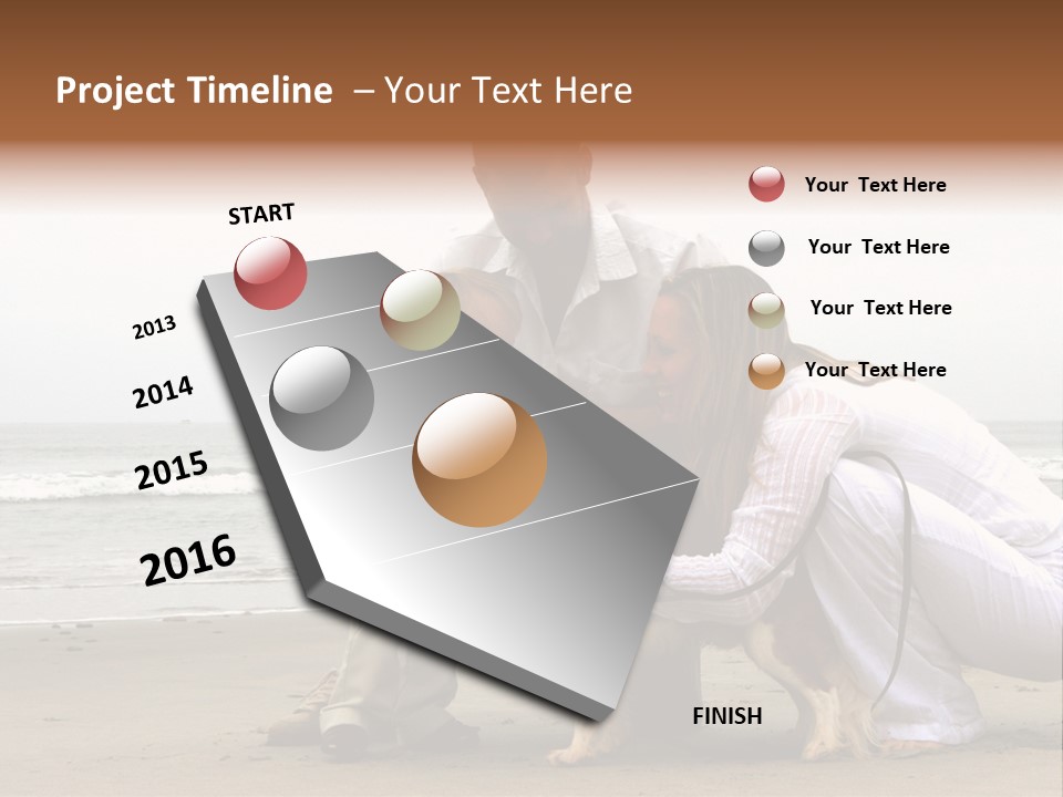 Travel Baby Beach PowerPoint Template