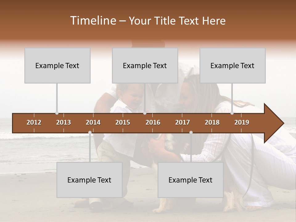 Travel Baby Beach PowerPoint Template