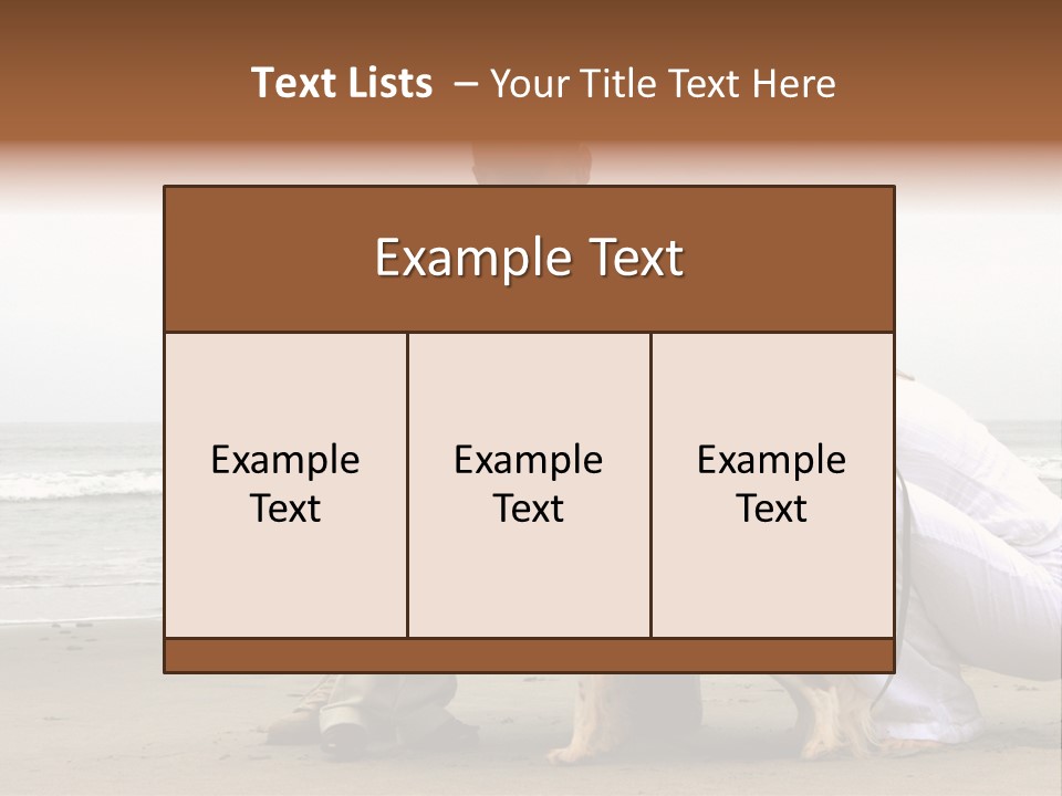 Travel Baby Beach PowerPoint Template