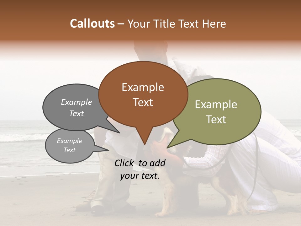 Travel Baby Beach PowerPoint Template