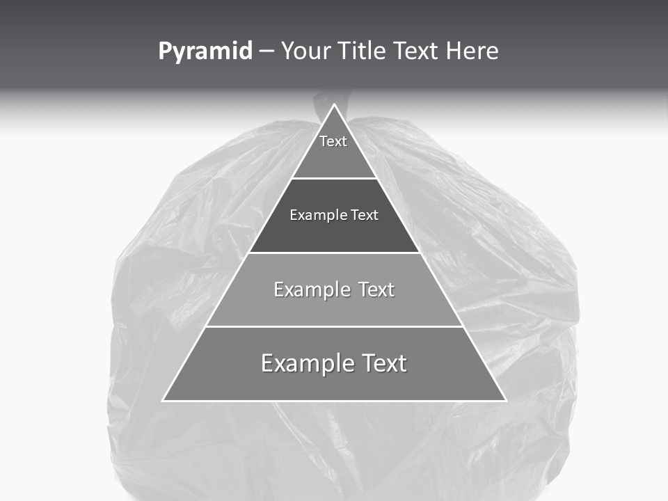 White Background Dump Bag PowerPoint Template