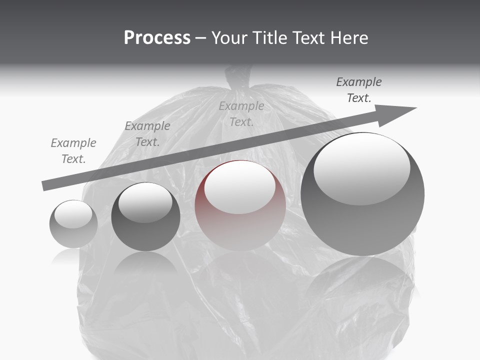 White Background Dump Bag PowerPoint Template