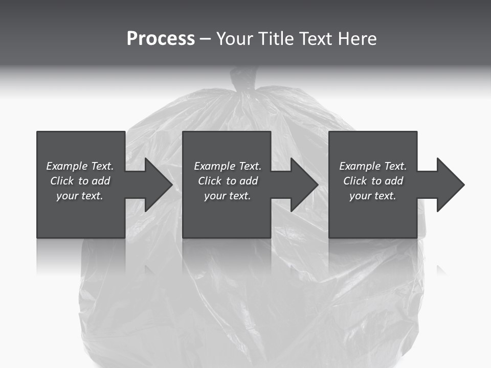 White Background Dump Bag PowerPoint Template