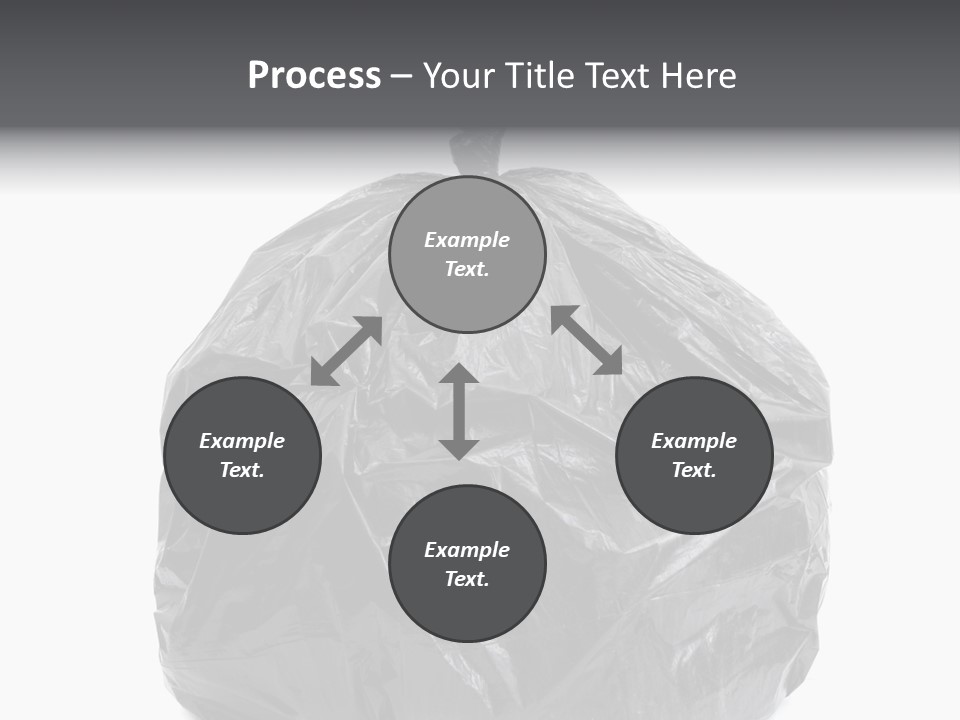 White Background Dump Bag PowerPoint Template