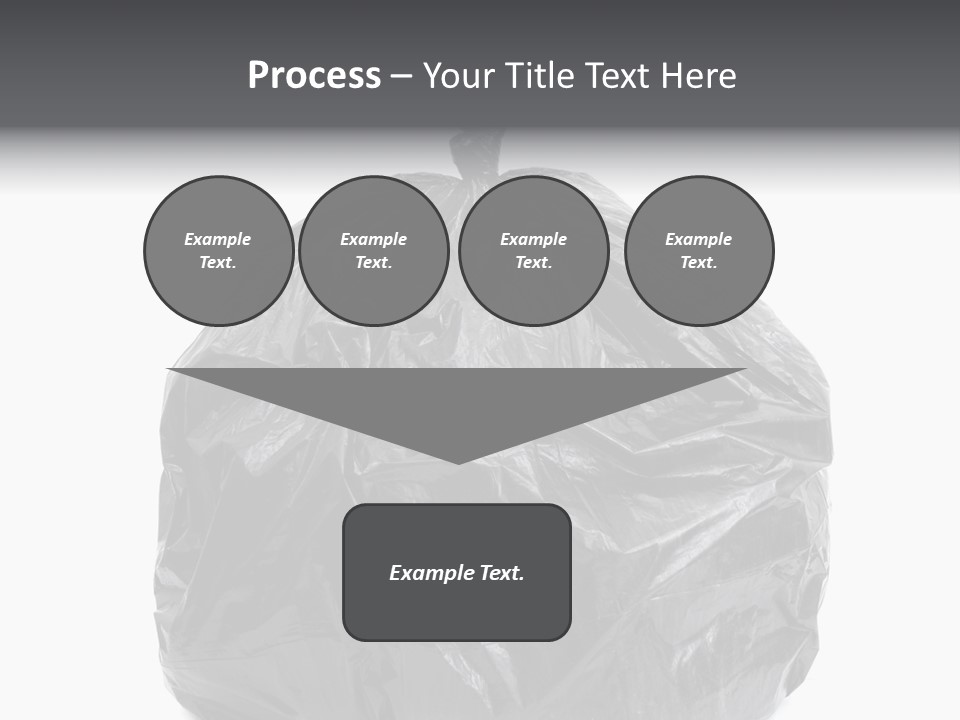 White Background Dump Bag PowerPoint Template
