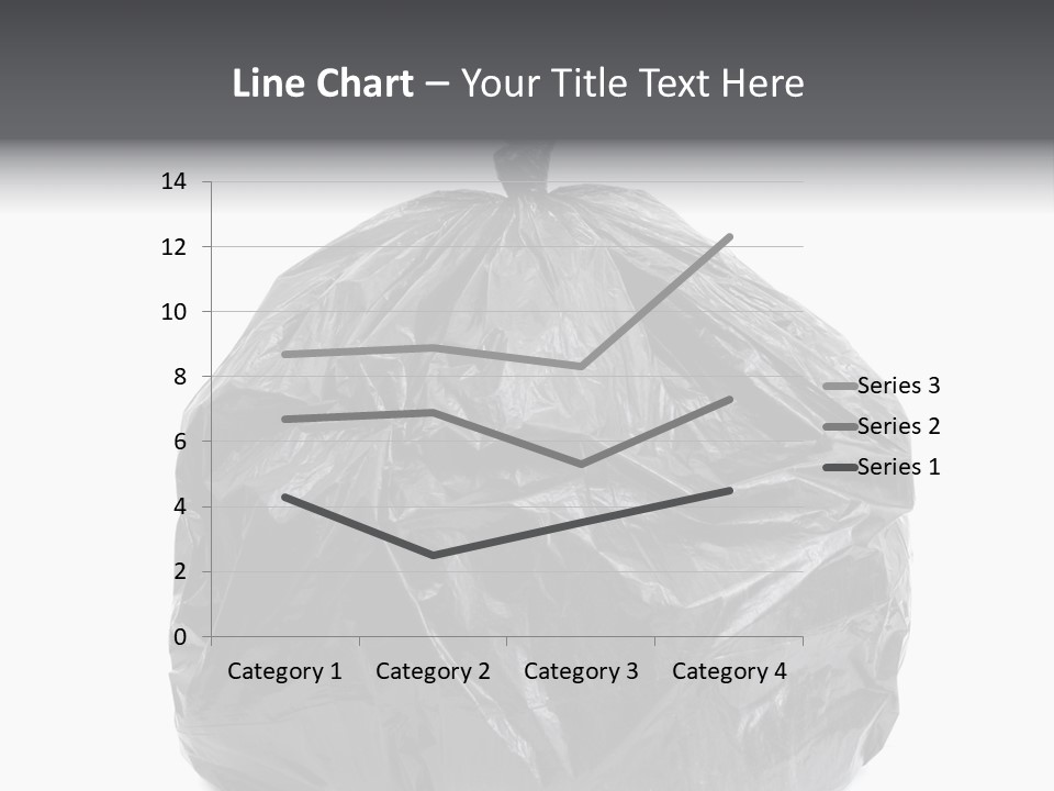 White Background Dump Bag PowerPoint Template