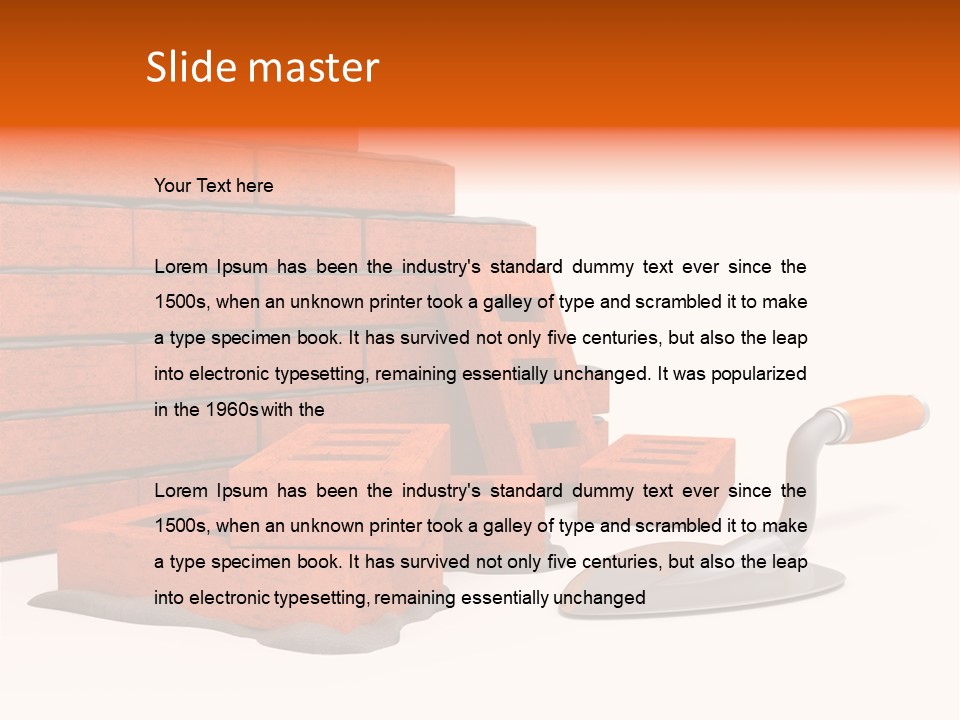 Habitation Brick Real Estate PowerPoint Template