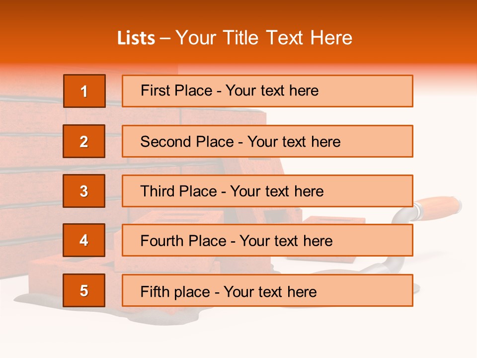 Habitation Brick Real Estate PowerPoint Template