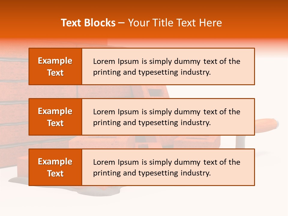 Habitation Brick Real Estate PowerPoint Template