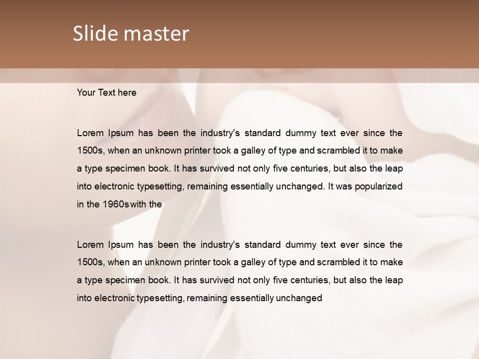 Blue Eyed Family Together PowerPoint Template