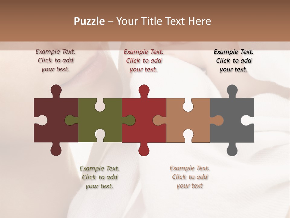 Blue Eyed Family Together PowerPoint Template