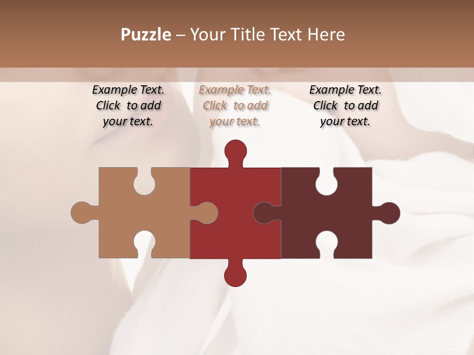 Blue Eyed Family Together PowerPoint Template