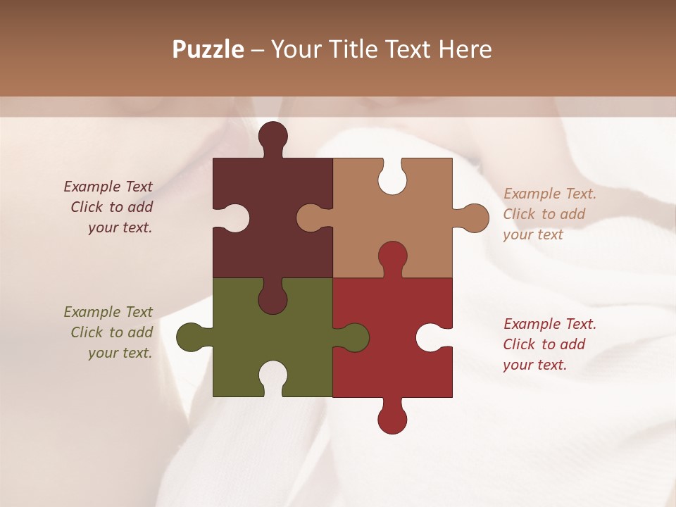 Blue Eyed Family Together PowerPoint Template