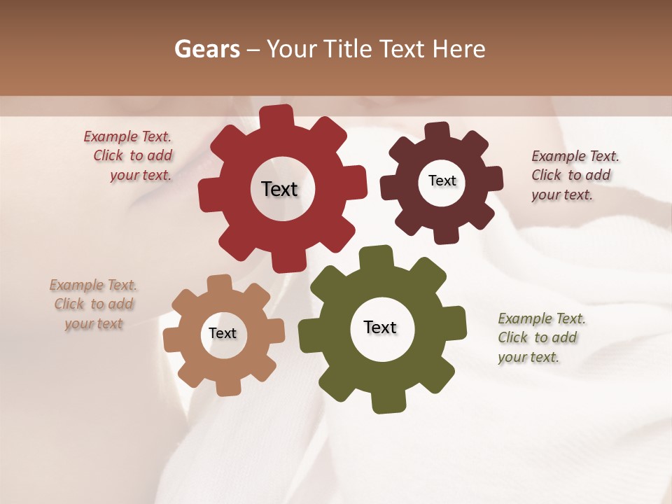 Blue Eyed Family Together PowerPoint Template