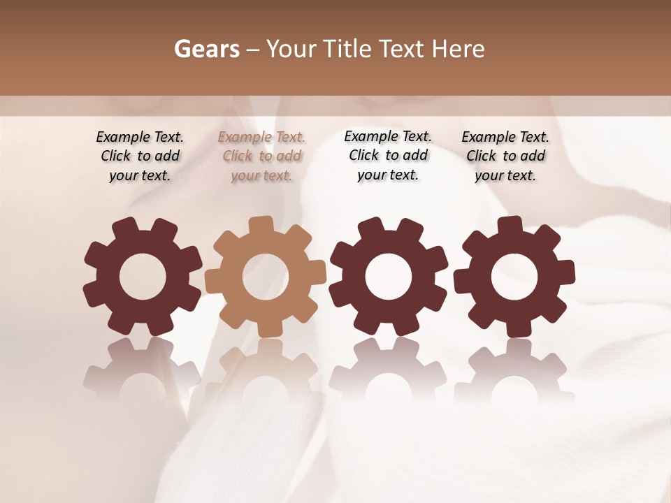 Blue Eyed Family Together PowerPoint Template