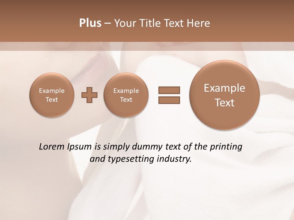 Blue Eyed Family Together PowerPoint Template