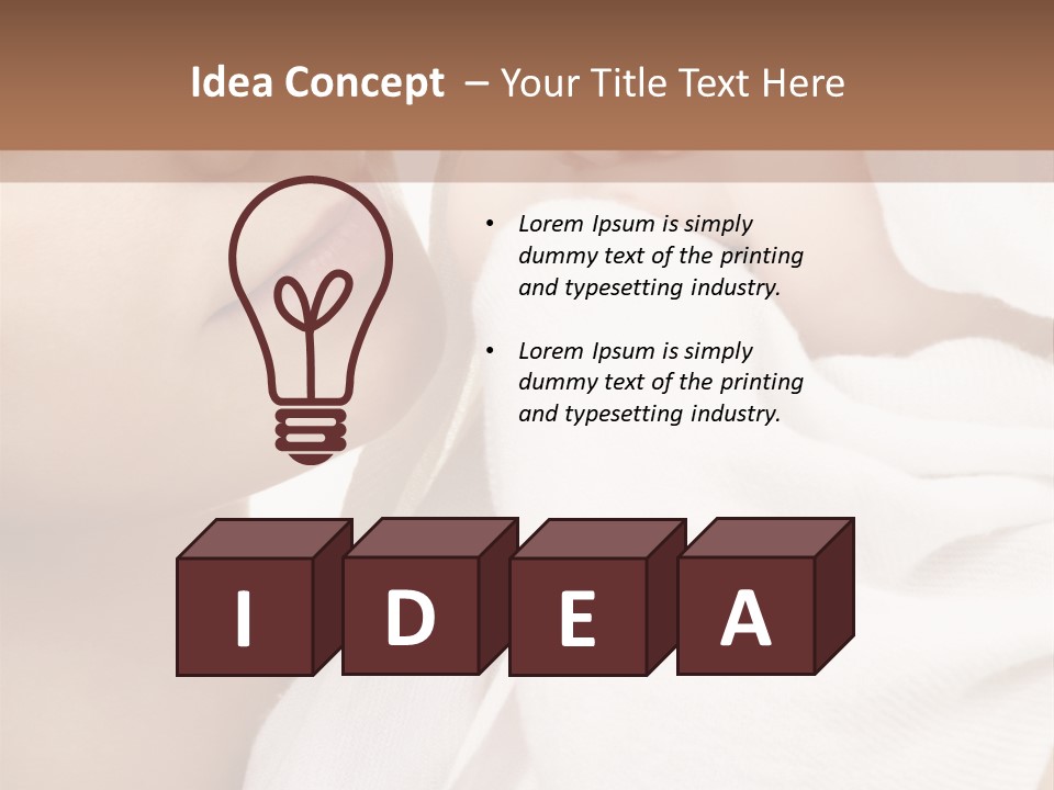 Blue Eyed Family Together PowerPoint Template