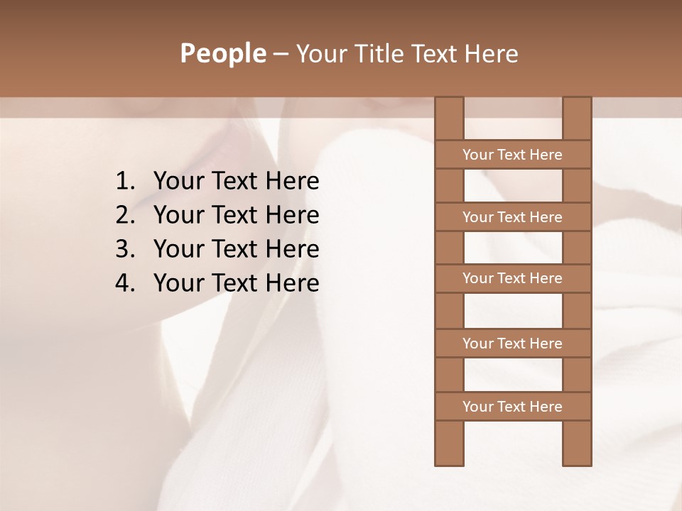 Blue Eyed Family Together PowerPoint Template