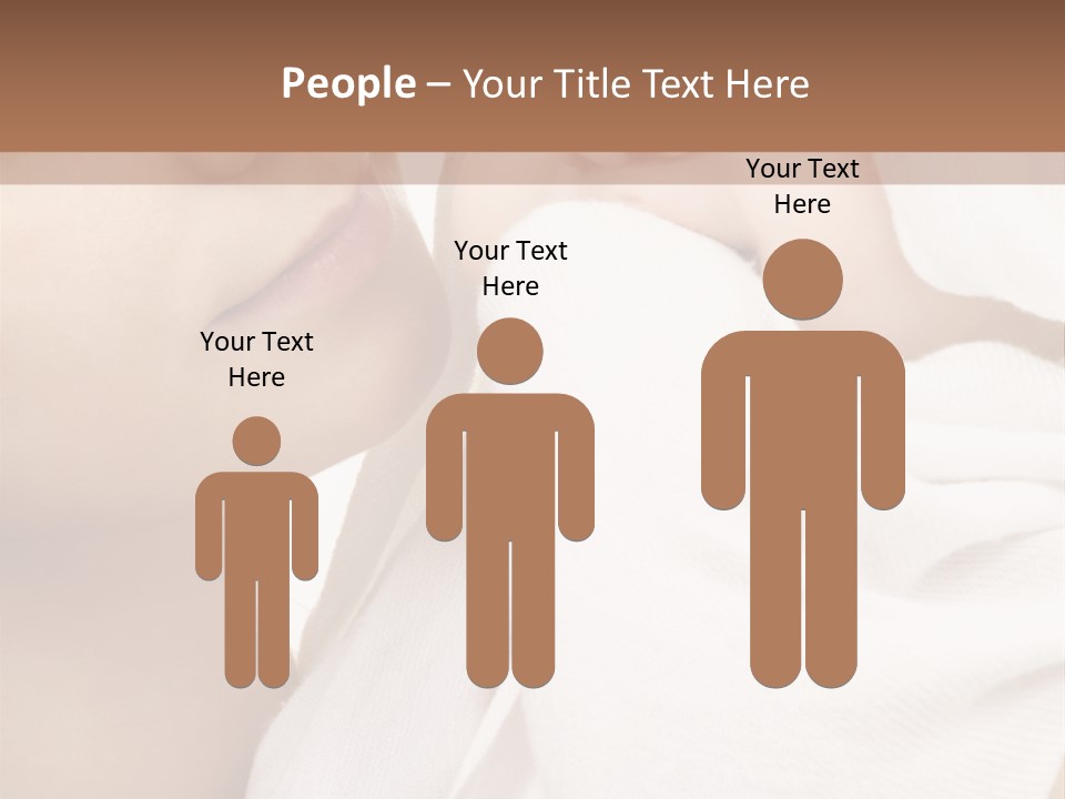 Blue Eyed Family Together PowerPoint Template