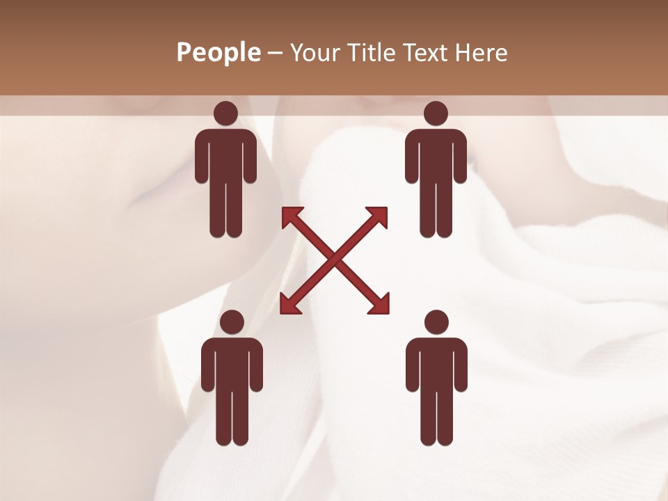 Blue Eyed Family Together PowerPoint Template