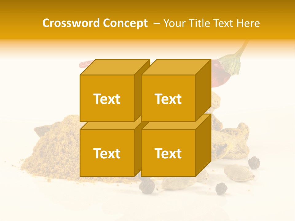 Indian Powder Cardamon PowerPoint Template