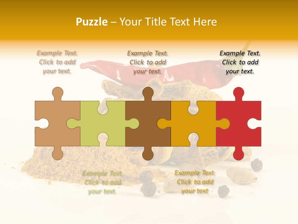 Indian Powder Cardamon PowerPoint Template