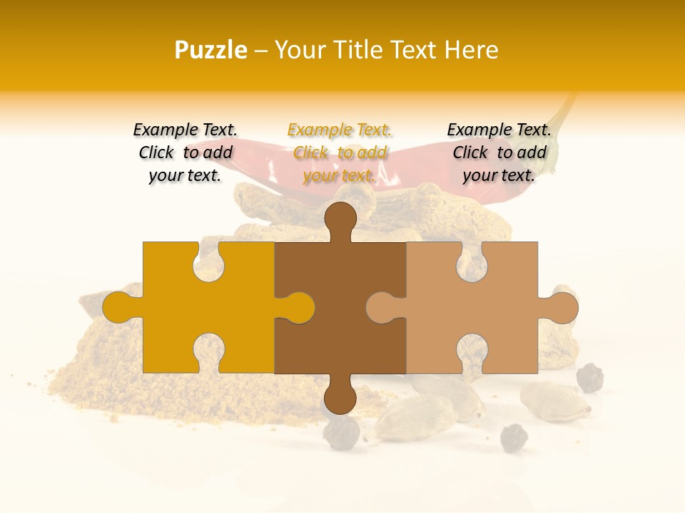 Indian Powder Cardamon PowerPoint Template