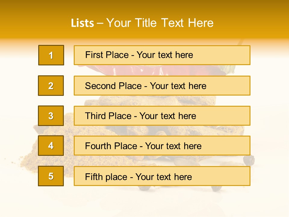 Indian Powder Cardamon PowerPoint Template