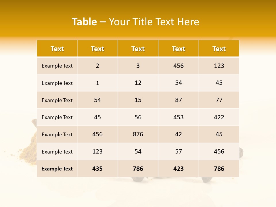 Indian Powder Cardamon PowerPoint Template