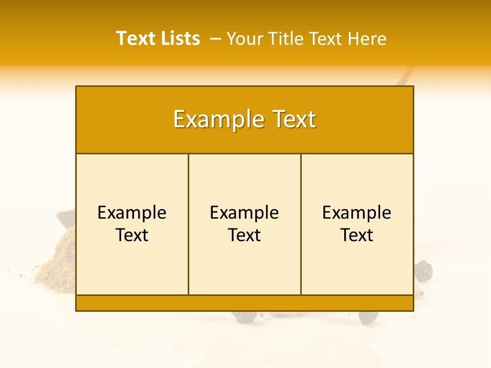 Indian Powder Cardamon PowerPoint Template