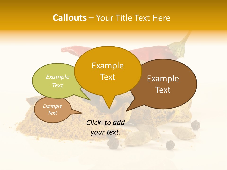 Indian Powder Cardamon PowerPoint Template