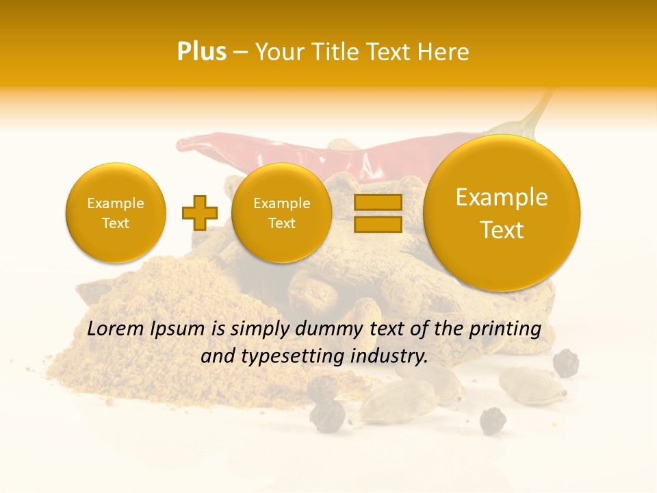 Indian Powder Cardamon PowerPoint Template