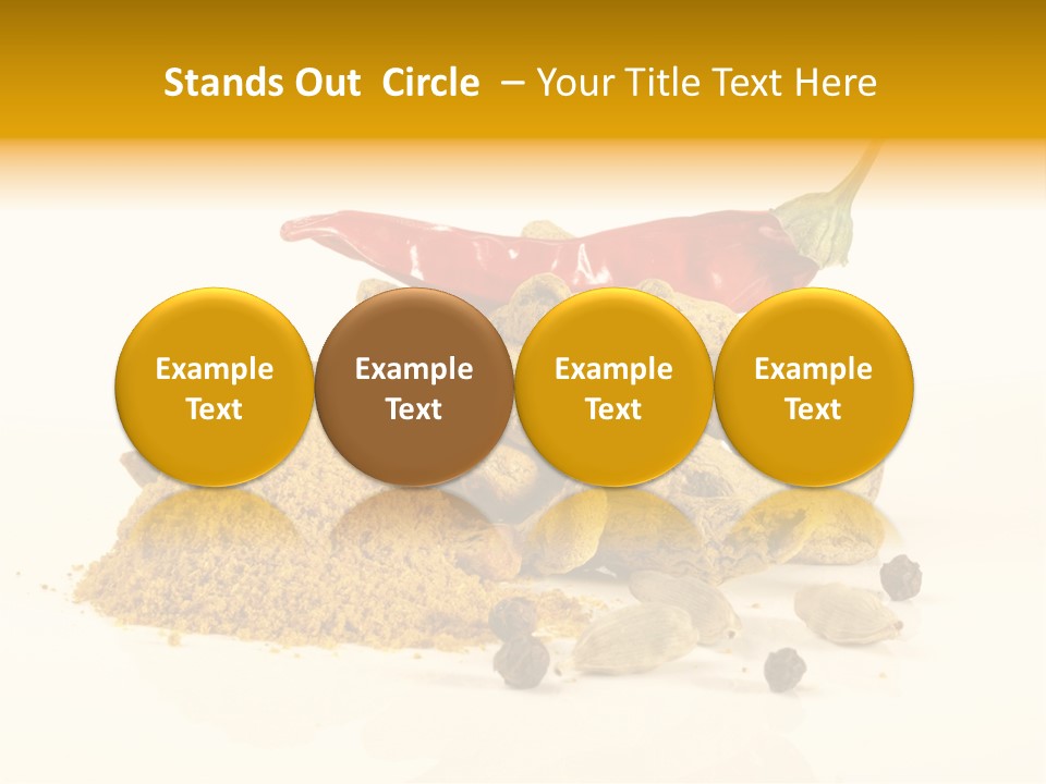 Indian Powder Cardamon PowerPoint Template