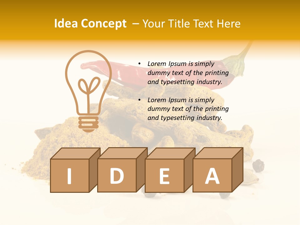 Indian Powder Cardamon PowerPoint Template
