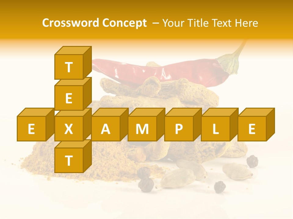 Indian Powder Cardamon PowerPoint Template