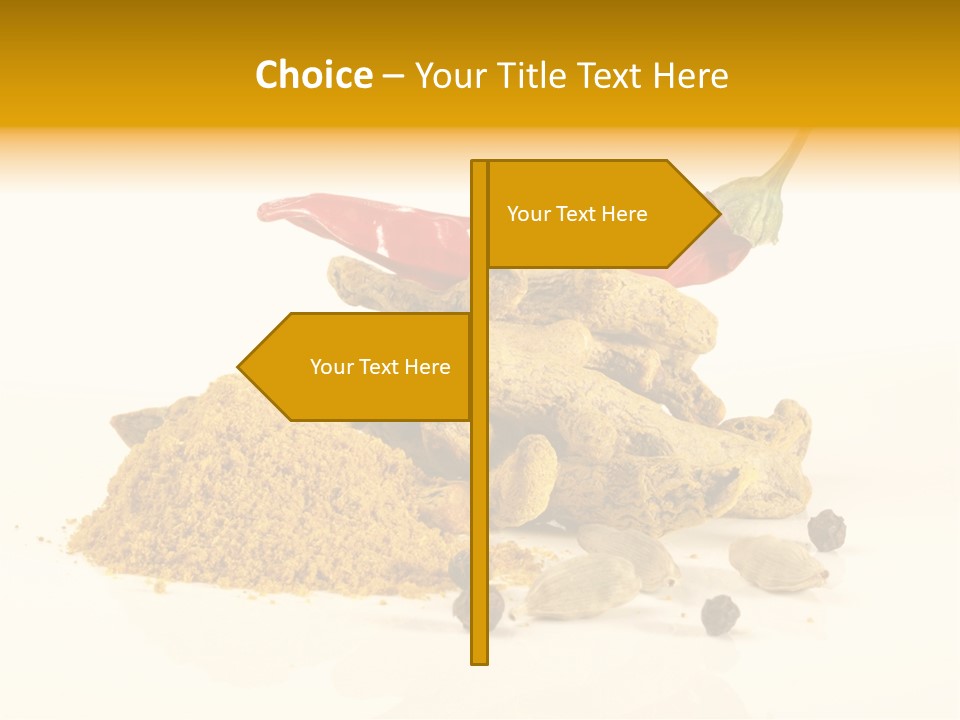 Indian Powder Cardamon PowerPoint Template