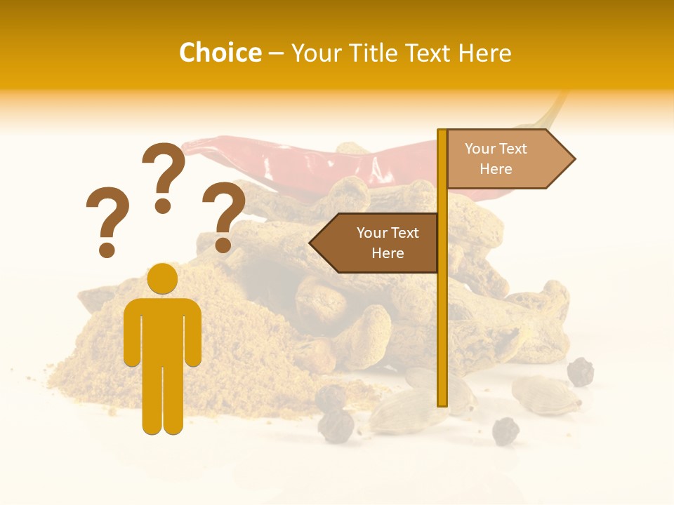 Indian Powder Cardamon PowerPoint Template