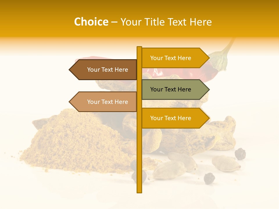 Indian Powder Cardamon PowerPoint Template