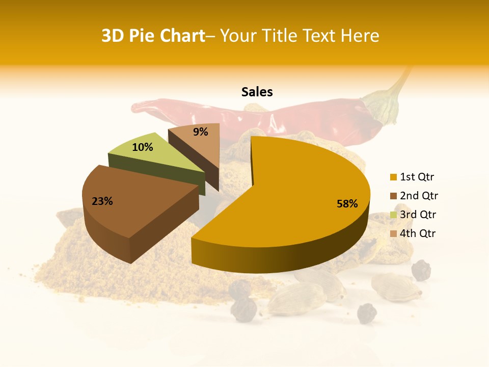 Indian Powder Cardamon PowerPoint Template