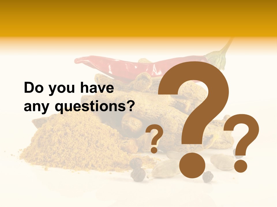 Indian Powder Cardamon PowerPoint Template