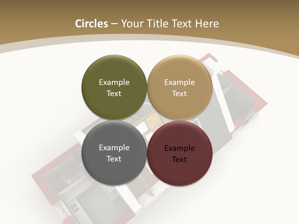 Flat Building Chalet PowerPoint Template