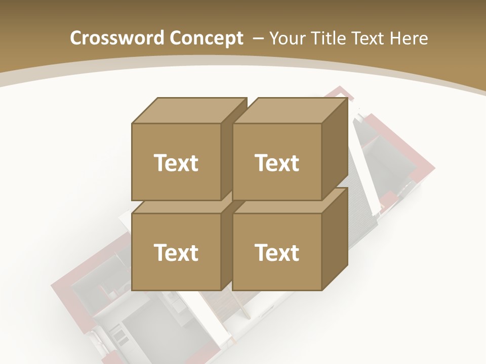 Flat Building Chalet PowerPoint Template