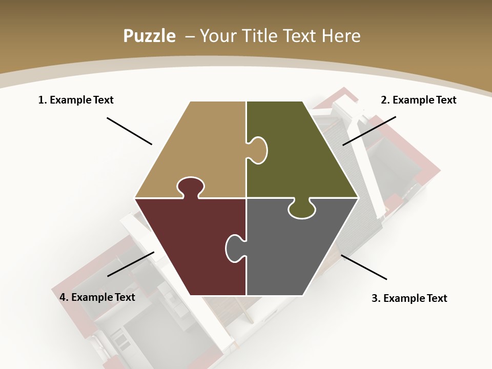 Flat Building Chalet PowerPoint Template