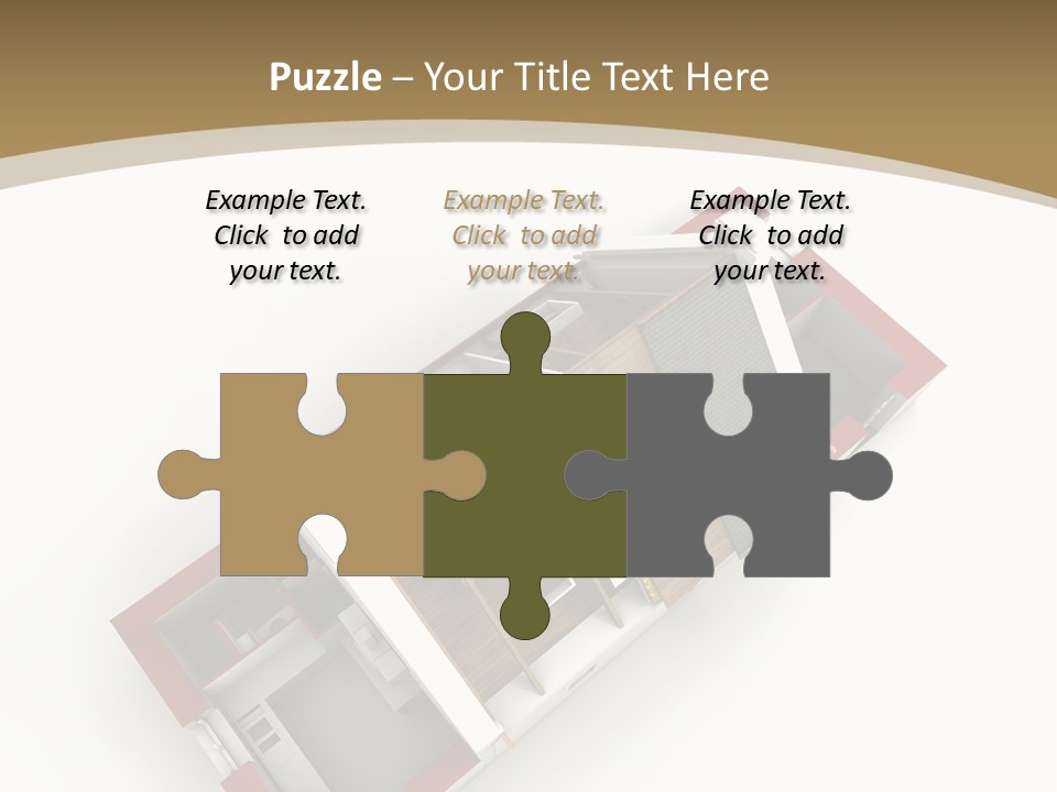 Flat Building Chalet PowerPoint Template