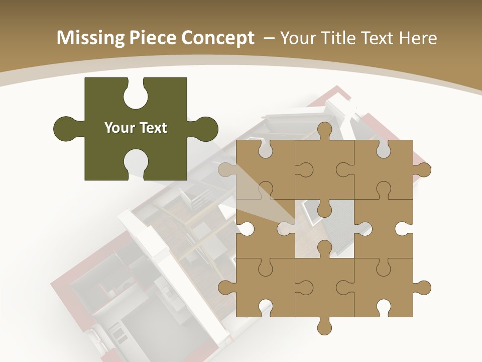 Flat Building Chalet PowerPoint Template